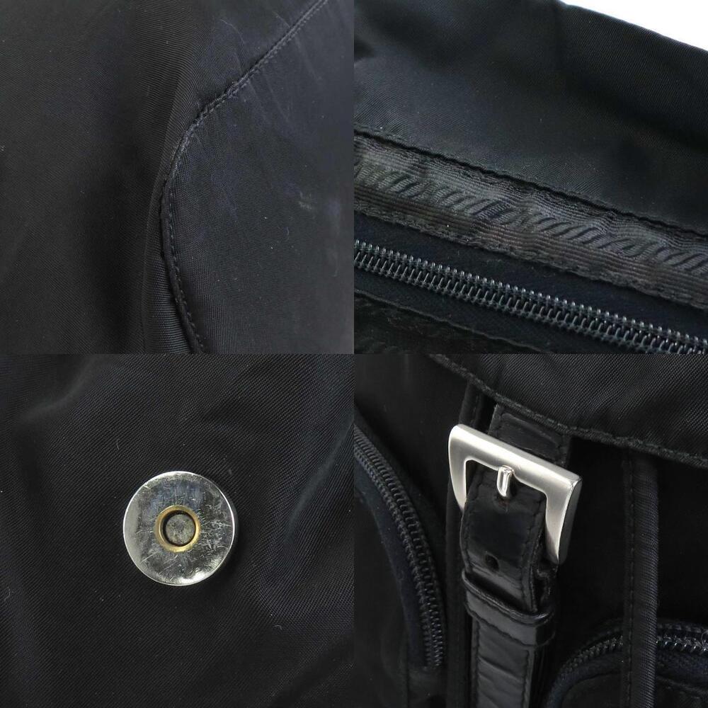 Prada backpack black silver nylon - Picture 3 of 4